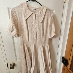 Cream Woman's Dress Cotton Candy Wear